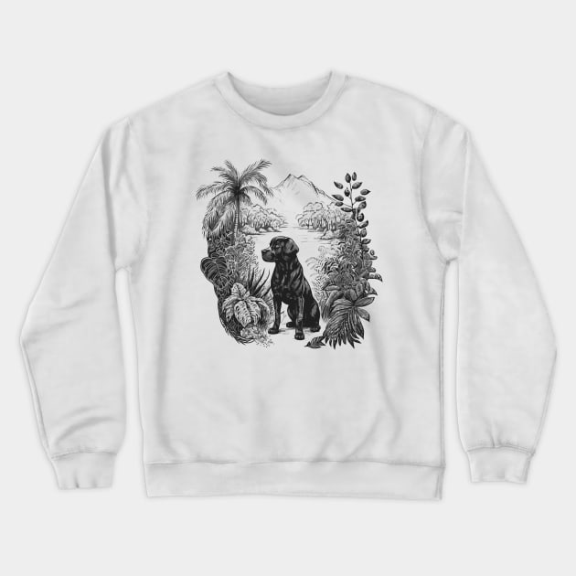 Dog Watercolor Crewneck Sweatshirt by gblackid